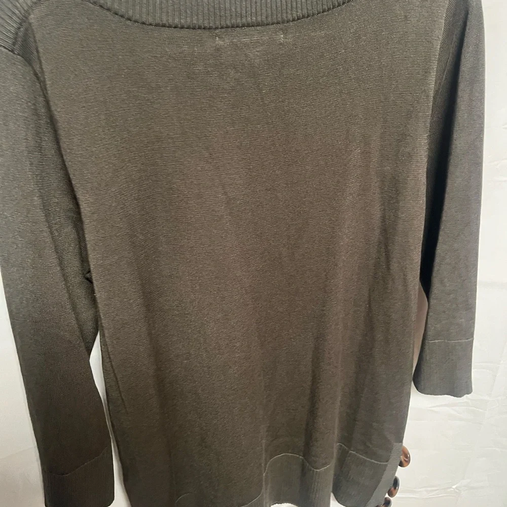 Cable & Gauge Olive Knit Top - Picture 3 of 5
